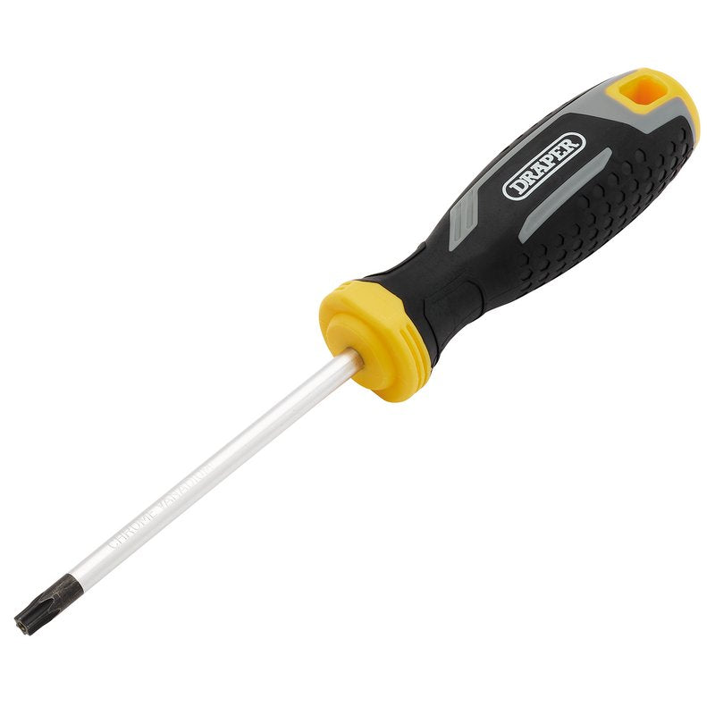 Draper TX-STAR Tamperproof Soft Grip Screwdriver, T30H x 100mm DRA-13424