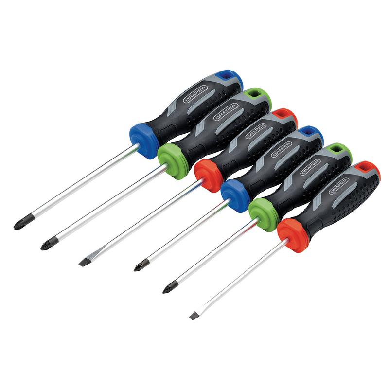 Draper Soft Grip Screwdriver Set (6 Piece) DRA-13433