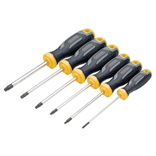 Draper TX-STAR Tamperproof Soft Grip Screwdriver Set (6 Piece) DRA-13435
