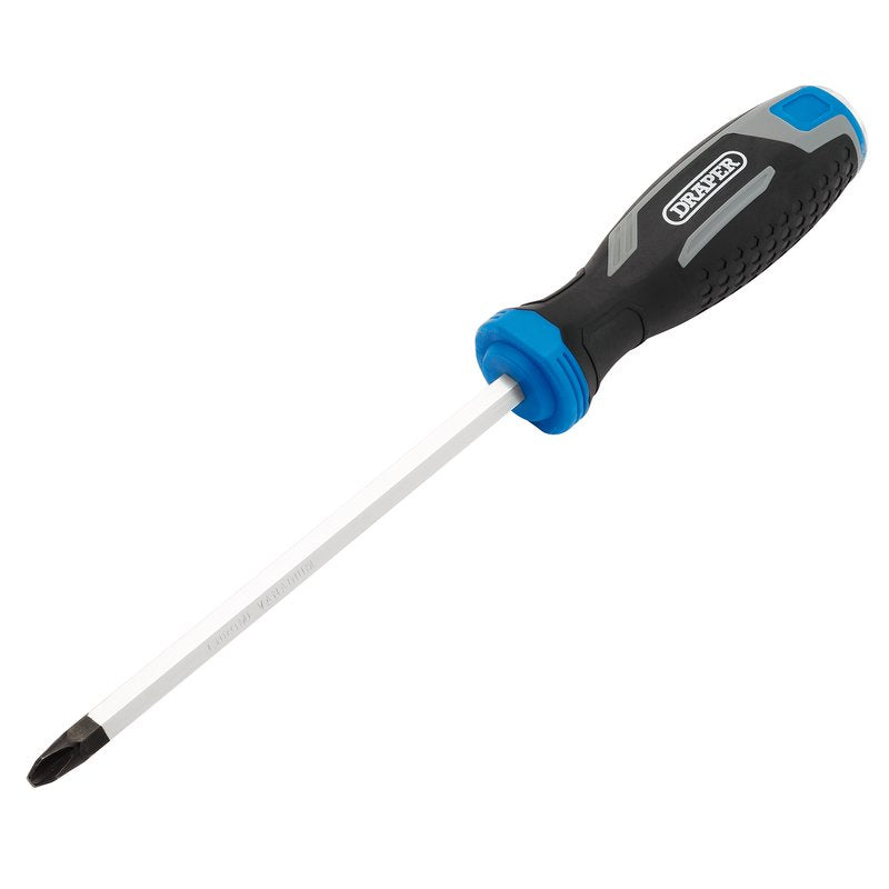 Draper Pound Thru Phillips Soft Grip Screwdriver, PH3 x 150mm DRA-13446