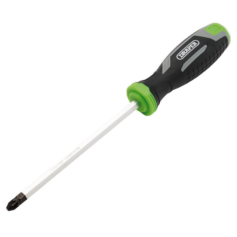 Draper Pound Thru Pozi Soft Grip Screwdriver, PZ3 x 150mm DRA-13454