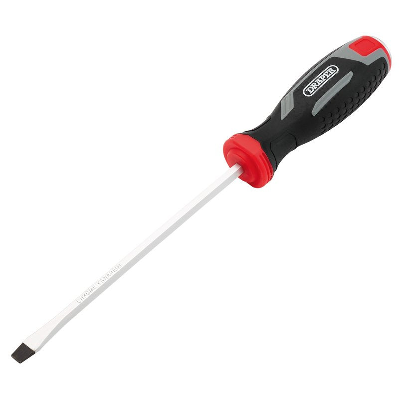 Draper Pound Thru Slotted Soft Grip Screwdriver, SL6.5 x 150mm DRA-13464