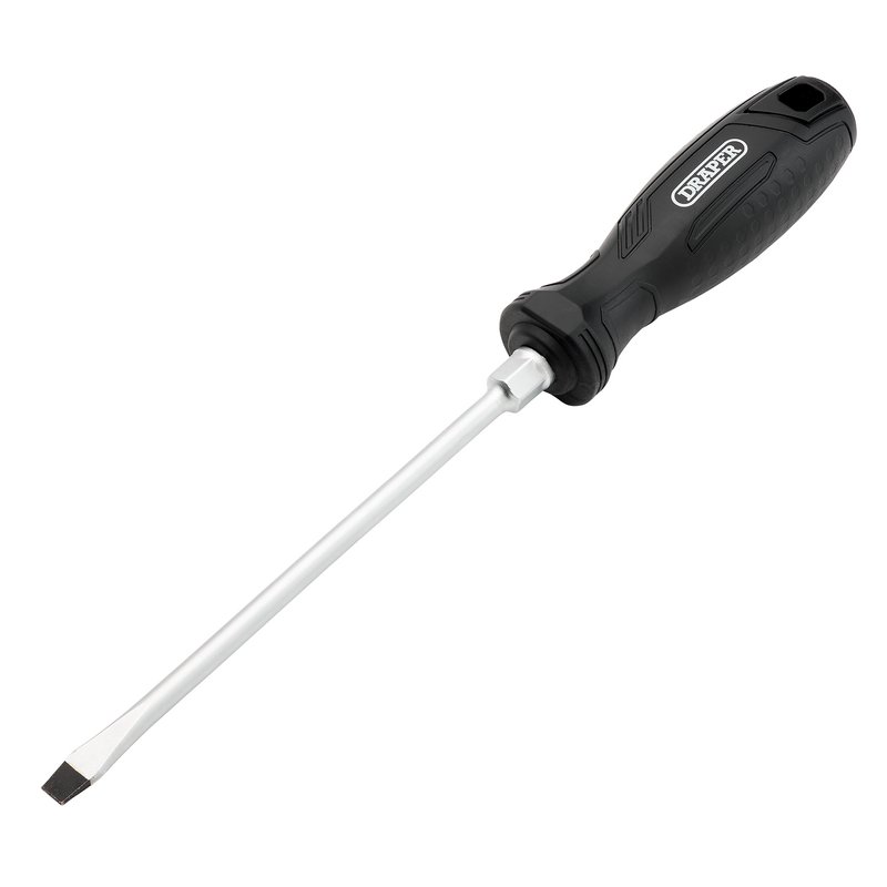 Draper Slotted Hard Grip Screwdriver, 6.5 x 150mm DRA-13542