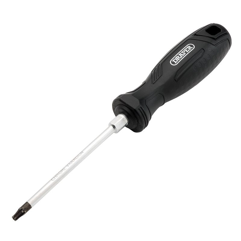 Draper TX-STAR Tamperproof Hard Grip Screwdriver, T20H x 100mm DRA-13572