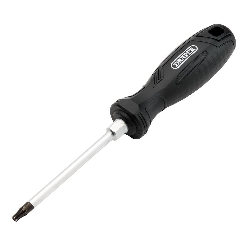 Draper TX-STAR Tamperproof Hard Grip Screwdriver, T25H x 100mm DRA-13573