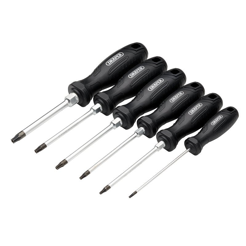 Draper TX-STAR Tamperproof Hard Grip Screwdriver Set (6 Piece) DRA-13586