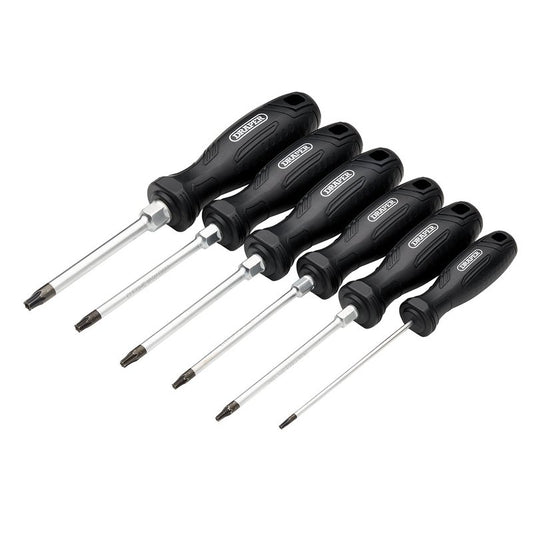 Draper TX-STAR Tamperproof Hard Grip Screwdriver Set (6 Piece) DRA-13586