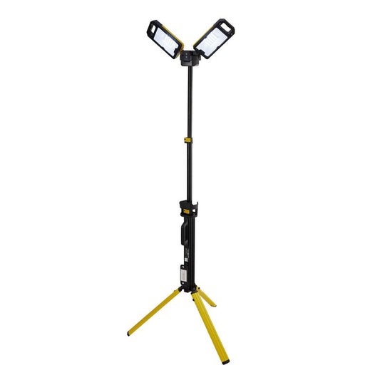 Draper 230V LED Rechargeable Tripod Site Light, 50W, 5000 Lumens DRA-13885