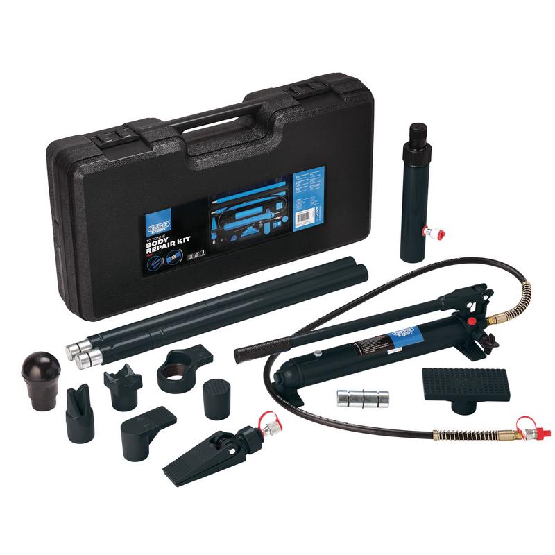 Draper Expert Hydraulic Body Repair Kit, 10 Tonne (14 Piece) DRA-13930