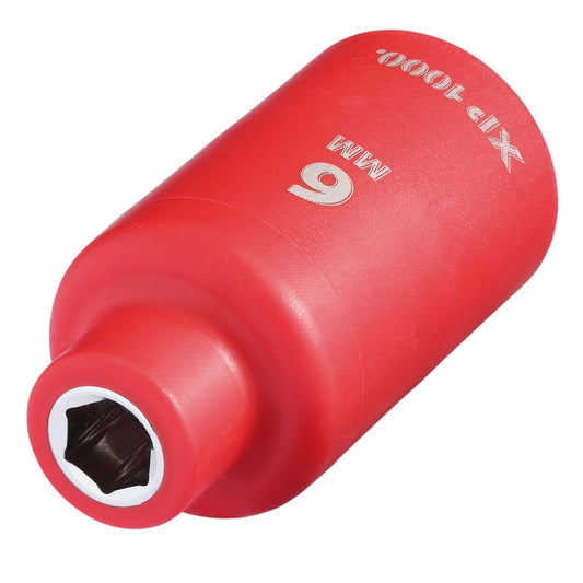Draper XP1000 VDE Socket, 3/8" Sq. Dr., 6mm DRA-16335