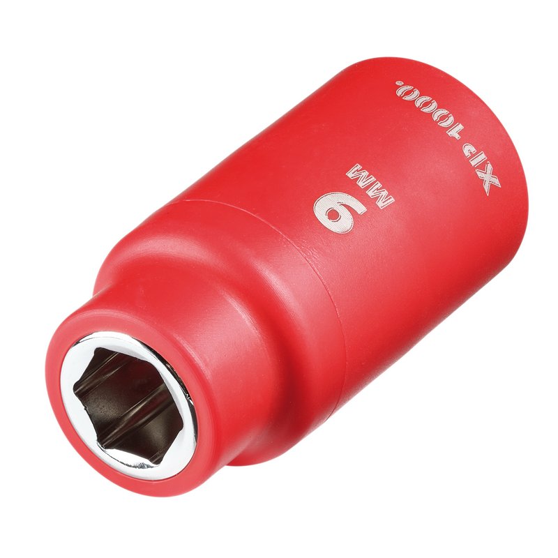 Draper XP1000 VDE Socket, 3/8" Sq. Dr., 9mm DRA-17605