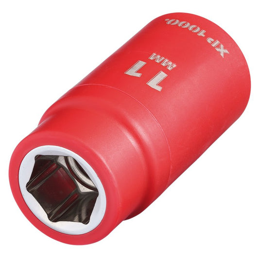 Draper XP1000 VDE Socket, 3/8" Sq. Dr., 11mm DRA-17621