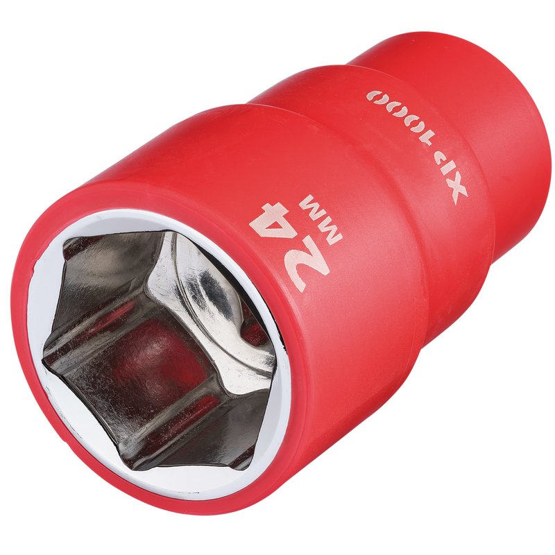 Draper XP1000 VDE Socket, 1/2" Sq. Dr., 24mm DRA-18042