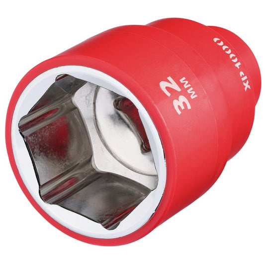 Draper XP1000 VDE Socket, 1/2" Sq. Dr., 32mm DRA-18046