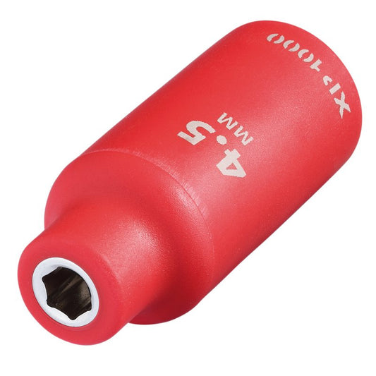Draper XP1000 VDE Socket, 1/4" Sq. Dr., 4.5mm DRA-18122