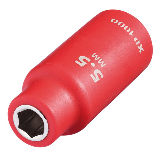 Draper XP1000 VDE Socket, 1/4" Sq. Dr., 5.5mm DRA-18661