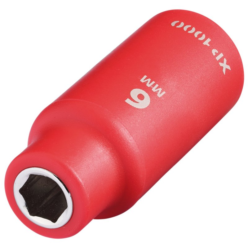 Draper XP1000 VDE Socket, 1/4" Sq. Dr., 6mm DRA-18710