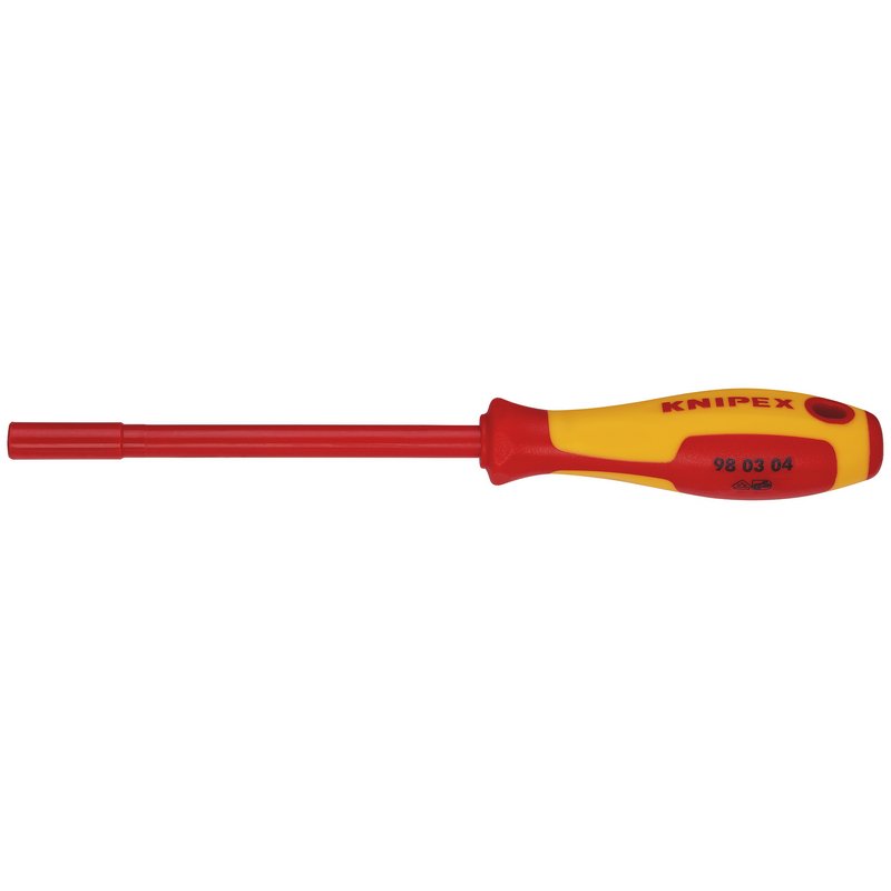 KNIPEX 98 03 04 VDE Insulated Nut Driver, 4.0 x 125mm DRA-18733