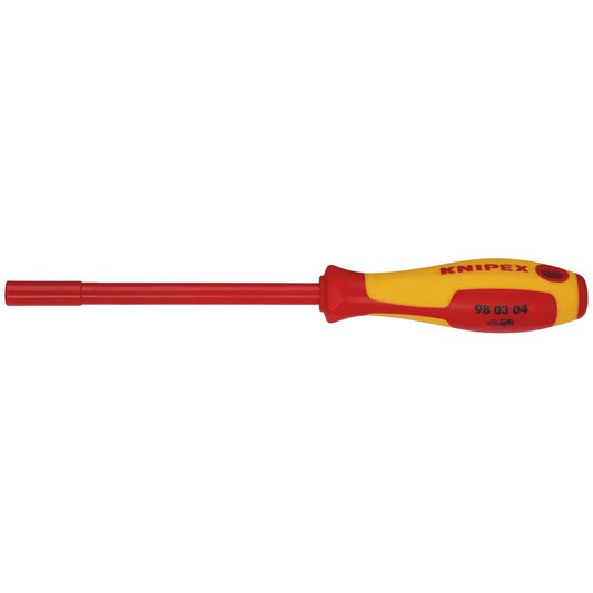KNIPEX 98 03 04 VDE Insulated Nut Driver, 4.0 x 125mm DRA-18733