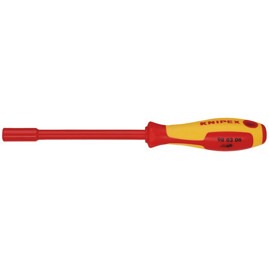 KNIPEX 98 03 06 VDE Insulated Nut Driver, 6.0 x 125mm DRA-18735