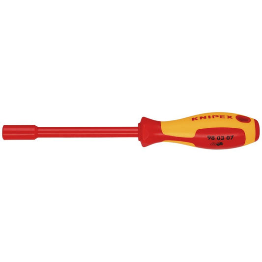 KNIPEX 98 03 07 VDE Insulated Nut Driver, 7.0 x 125mm DRA-18737