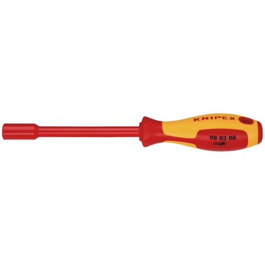 KNIPEX 98 03 08 VDE Insulated Nut Driver, 8.0 x 125mm DRA-18738