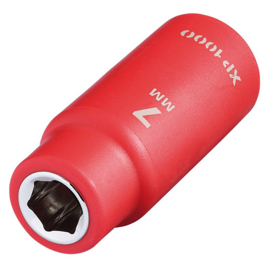 Draper XP1000 VDE Socket, 1/4" Sq. Dr., 7mm DRA-18744