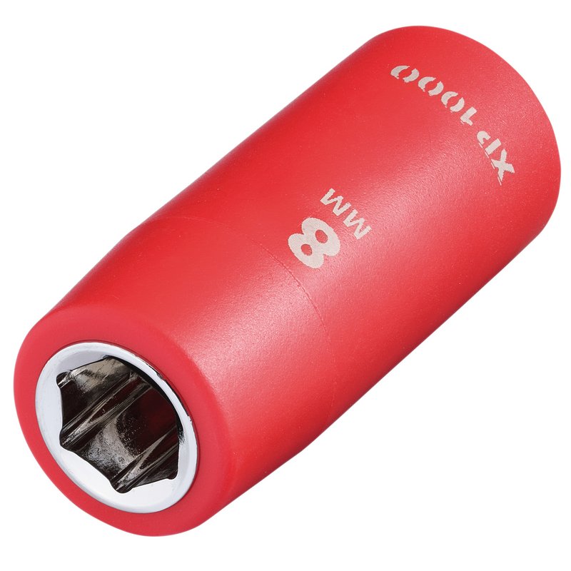 Draper XP1000 VDE Socket, 1/4" Sq. Dr., 8mm DRA-18752