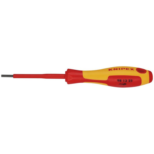 KNIPEX 98 13 25 VDE Insulated Hexagon Screwdriver, 2.5 x 75mm DRA-18774