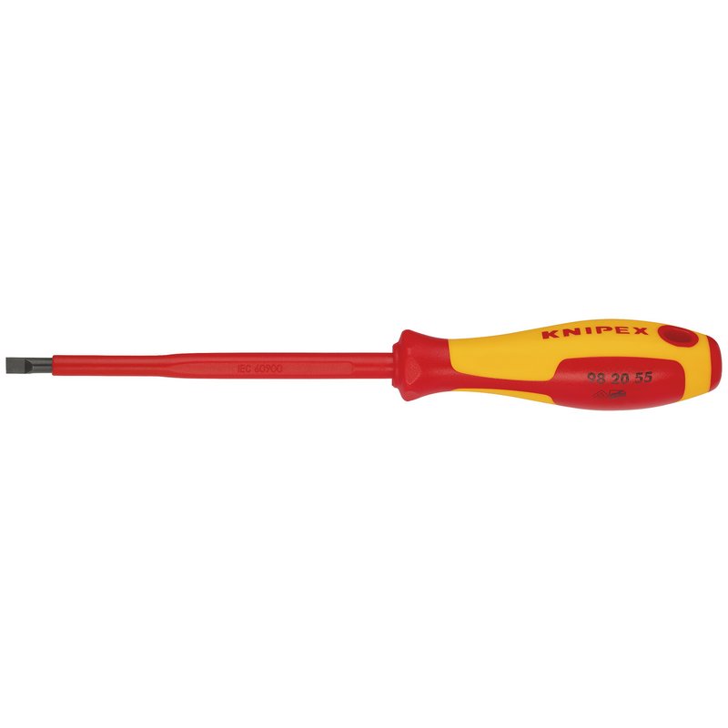 KNIPEX 98 20 55 VDE Insulated  Slotted Screwdriver, 5.5 x 125mm DRA-18793
