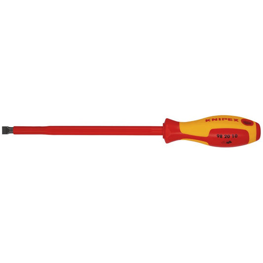 KNIPEX 98 20 10 VDE Insulated  Slotted Screwdriver, 10.0 x 200mm DRA-18798