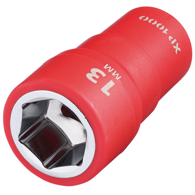 Draper XP1000 VDE Socket, 1/4" Sq. Dr., 13mm DRA-18819