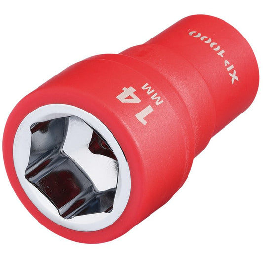 Draper XP1000 VDE Socket, 1/4" Sq. Dr., 14mm DRA-18827