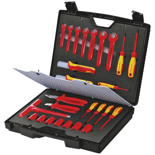 KNIPEX 98 99 12 Standard Tool Case With Insulated Tools, 26 Parts DRA-18891