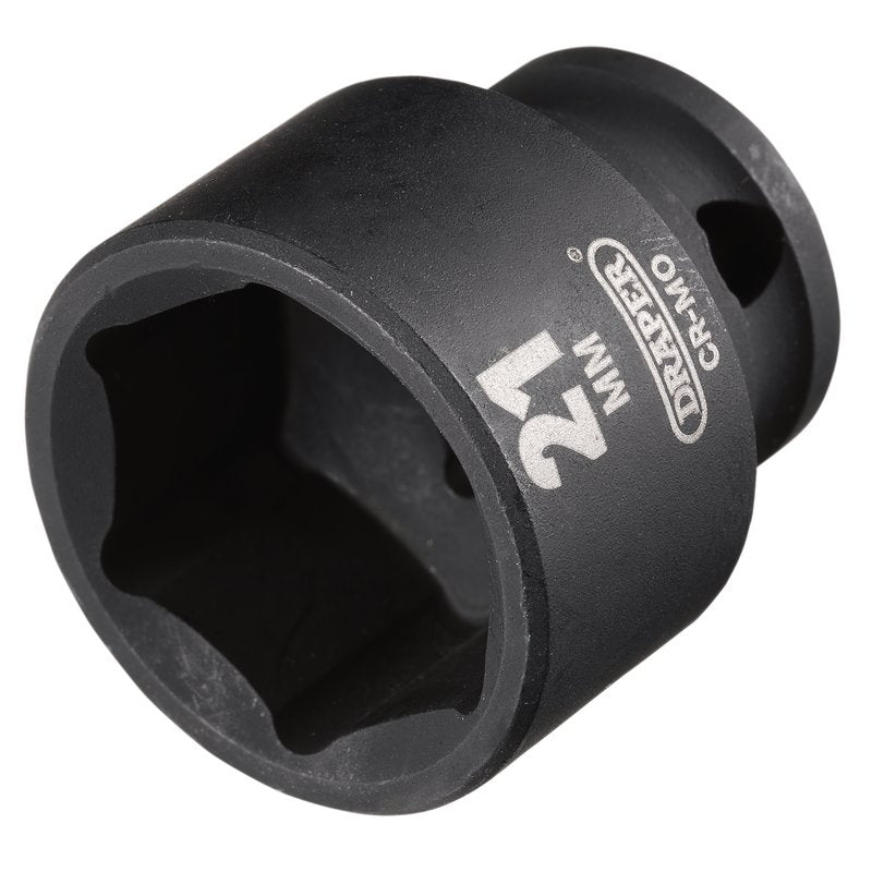 Draper HI-TORQ Metric Impact Socket, 3/8" Sq. Dr., 21mm DRA-20169