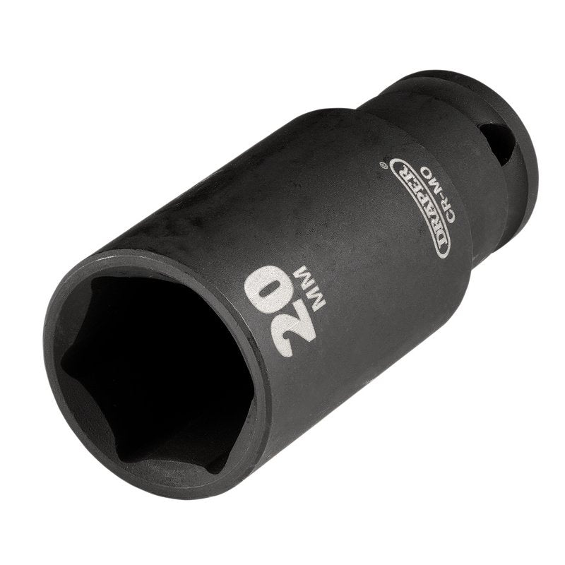 Draper HI-TORQ Metric Deep Impact Socket, 3/8" Sq. Dr., 20mm DRA-20176
