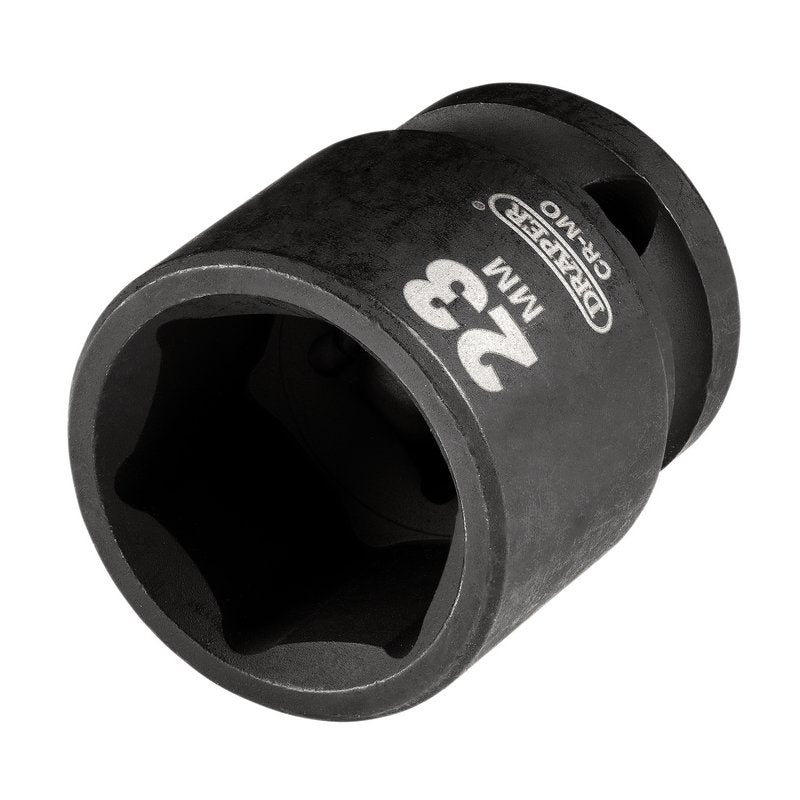 Draper HI-TORQ Metric Impact Socket, 1/2" Sq. Dr., 23mm DRA-20185