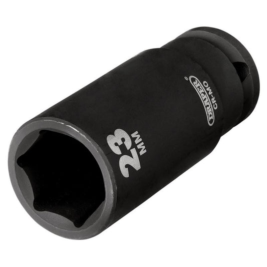 Draper Hi-TORQ Deep Impact Socket, 1/2" Sq. Dr., 23mm DRA-20192