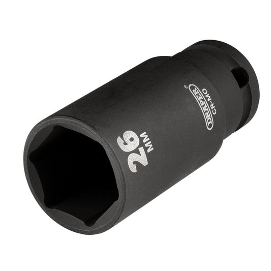 Draper HI-TORQ Metric Deep Impact Socket, 3/8" Sq. Dr., 26mm DRA-20193