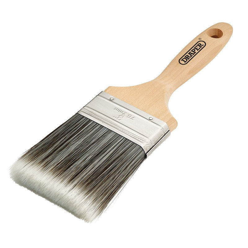 Draper Paint Brush with Wood Handle, 3" DRA-20438
