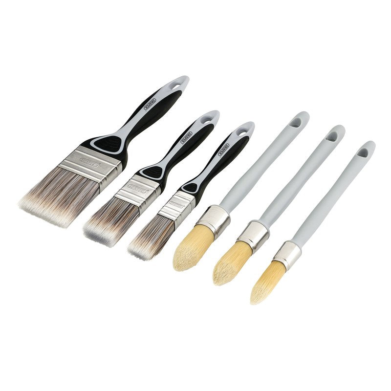 Draper Flat and Round Sash Paint Brush Set (6 Piece) DRA-20450