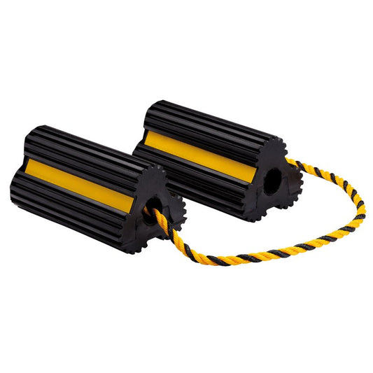 Draper Heavy Duty Rubber Wheel Chocks, 3 Tonne (Pair) DRA-21135