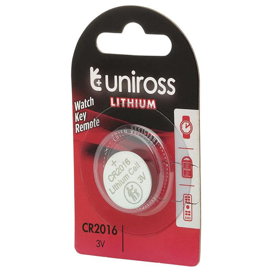 Uniross Lithium Coin Cell CR2016 Battery DRA-21593