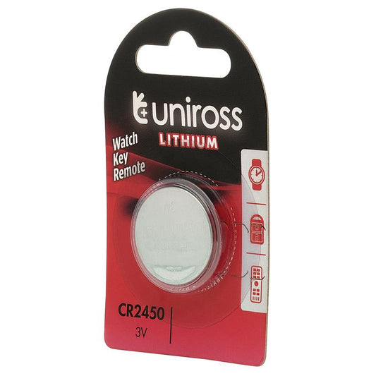 Uniross Lithium Coin Cell CR2450 Battery DRA-21596