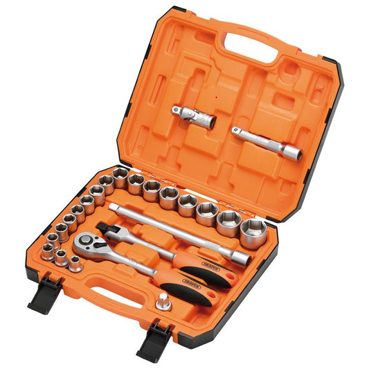 Draper HI-TORQ 6 Point Socket Set, 1/2" (24 Piece) DRA-22112
