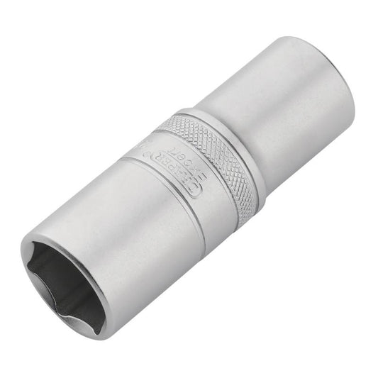 Draper Expert HI-TORQ 6-Point Metric Deep Socket, 1/2" Sq. Dr., 21mm