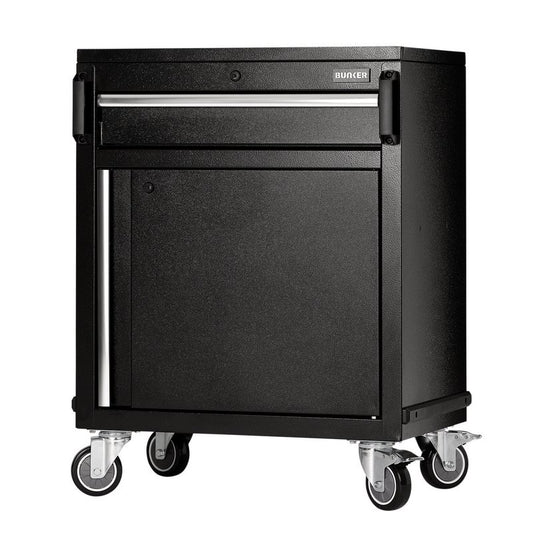Draper BUNKER Modular Power Tool Mobile Cabinet, 1 Drawer, 1 Door, 646mm DRA-23687