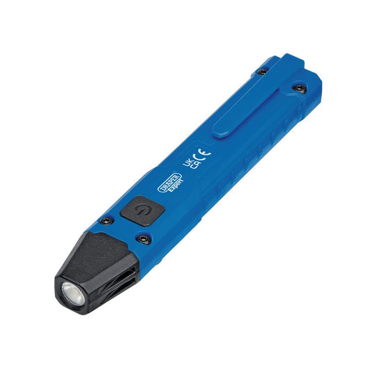 Draper Expert SMD LED Wireless/USB Rechargeable Pen Light, 5W, 250 Lumens, USB-C Cable Supplied DRA-23845