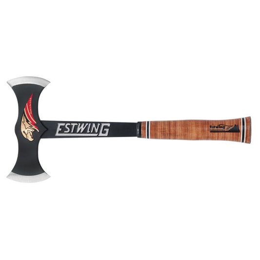 Estwing EDBA Black Eagle Double Bit Axe with Leather Grip, 17" DRA-24057
