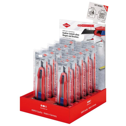 KNIPEX CutiX 00 18 01 V44 Counter Display of Universal Knife, 10 Parts, 305mm DRA-25007